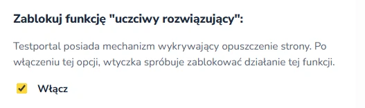 Ustawienie blokady uczciwego rozwiązującego w języku polskim